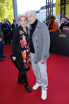 Jürgen Prochnow and his wife Verena Wengler attend the premiere of *Nachtschicht: Sterben verboten* on September 25, 2026, during the 34th Film Festival in Hamburg, Germany. *Nachtschicht* premiere during the 34th Film Festival in Hamburg, Germany