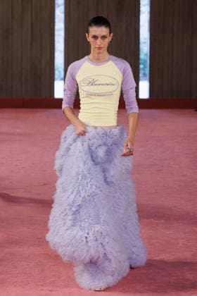 IPA88975461 - Milan, Milan Women™s Fashion Week Spring Summer 2027 - Women™s Fashion, Spring Summer 2027 - Blumarine fashion show - guests - Pictured: model  Copyright: xCinziaxCamelax xx IPA88975461