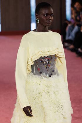 IPA88975558 - Milan, Milan Women™s Fashion Week Spring Summer 2027 - Women™s Fashion, Spring Summer 2027 - Blumarine fashion show - guests - Pictured: model  Copyright: xCinziaxCamelax xx IPA88975558