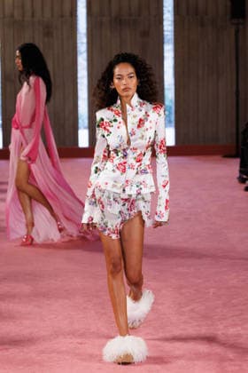 IPA88975612 - Milan, Milan Women™s Fashion Week Spring Summer 2027 - Women™s Fashion, Spring Summer 2027 - Blumarine fashion show - guests - Pictured: model  Copyright: xCinziaxCamelax xx IPA88975612