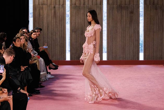 IPA88975627 - Milan, Milan Women™s Fashion Week Spring Summer 2027 - Women™s Fashion, Spring Summer 2027 - Blumarine fashion show - guests - Pictured: model  Copyright: xCinziaxCamelax xx IPA88975627