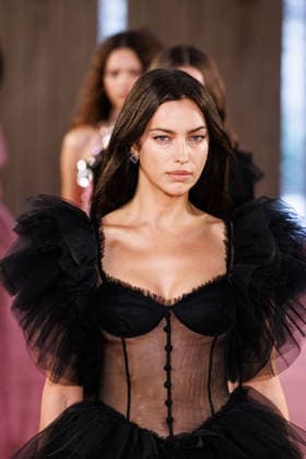 IPA88975630 - Milan, Milan Women™s Fashion Week Spring Summer 2027 - Women™s Fashion, Spring Summer 2027 - Blumarine fashion show - guests - Pictured: Irina Shayk  Copyright: xCinziaxCamelax xx IPA88975630