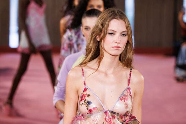 IPA88975631 - Milan, Milan Women™s Fashion Week Spring Summer 2027 - Women™s Fashion, Spring Summer 2027 - Blumarine fashion show - guests - Pictured: model  Copyright: xCinziaxCamelax xx IPA88975631