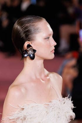IPA88975632 - Milan, Milan Women™s Fashion Week Spring Summer 2027 - Women™s Fashion, Spring Summer 2027 - Blumarine fashion show - guests - Pictured: model  Copyright: xCinziaxCamelax xx IPA88975632