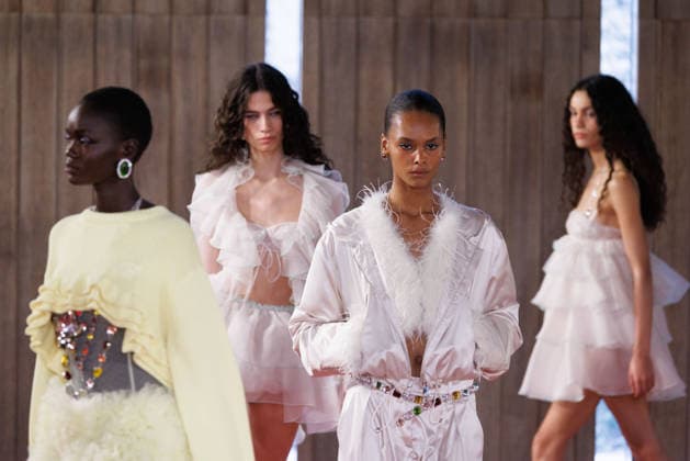 IPA88975633 - Milan, Milan Women™s Fashion Week Spring Summer 2027 - Women™s Fashion, Spring Summer 2027 - Blumarine fashion show - guests - Pictured: model  Copyright: xCinziaxCamelax xx IPA88975633