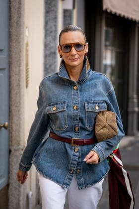 Street Style: Sportmax fashion show during the Milan Fashion Week - Womenswear Spring Summer 2027 in Milan, Italy, on 25 September 2026 Street Style: A guest is seen outside of the Sportmax fashion show during the Milan Fashion Week - Womenswear Spring Summer 2027 in Milan, Italy, on 25 September 2026., Credit:Stefano Costantino TTL Stefano Costantino Avalon Italy, Milan  Copyright: xStefanoxCostantinoxTTLx xStefanoxCostantinox xAvalonx 1138226748