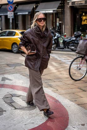 Street Style: Sportmax fashion show during the Milan Fashion Week - Womenswear Spring Summer 2027 in Milan, Italy, on 25 September 2026 Street Style: A guest is seen outside of the Sportmax fashion show during the Milan Fashion Week - Womenswear Spring Summer 2027 in Milan, Italy, on 25 September 2026., Credit:Stefano Costantino TTL Stefano Costantino Avalon Italy, Milan  Copyright: xStefanoxCostantinoxTTLx xStefanoxCostantinox xAvalonx 1138226831