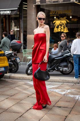 Street Style: Sportmax fashion show during the Milan Fashion Week - Womenswear Spring Summer 2027 in Milan, Italy, on 25 September 2026 Street Style: Linda Schulz is seen outside of the Sportmax fashion show during the Milan Fashion Week - Womenswear Spring Summer 2027 in Milan, Italy, on 25 September 2026., Credit:Stefano Costantino TTL Stefano Costantino Avalon Italy, Milan  Copyright: xStefanoxCostantinoxTTLx xStefanoxCostantinox xAvalonx 1138226870