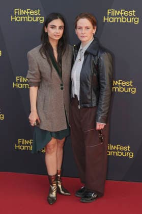 Bayan Layla and Eva Maria Jost at the premiere of the feature film *Hygge* at the 34th Filmfest Hamburg 2026 at Cinemaxx Dammtor in Hamburg, September 25, 2026 Foto:xgbrcix xFuturexImagex hygge_6942