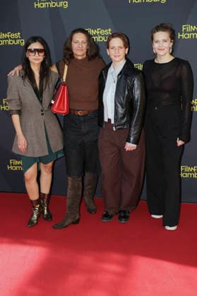Bayan Layla, Catrin Striebeck, Eva Maria Jost, and Zarah Schrade at the premiere of the feature film *Hygge* at the 34th Filmfest Hamburg 2026 at Cinemaxx Dammtor in Hamburg, September 25, 2026 Foto:xgbrcix xFuturexImagex hygge_6943