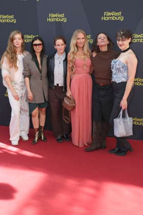 Pheline Roggan, Bayan Layla, Eva Maria Jost, Jenny Elvers, Catrin Striebeck, and Johanna Polley at the premiere of the feature film *Hygge* at the 34th Filmfest Hamburg 2026 at Cinemaxx Dammtor in Hamburg, September 25, 2026 Foto:xgbrcix xFuturexImagex hygge_6947