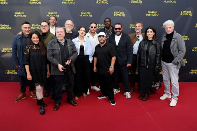 Albrecht Ganskopf, Daniel Klare, Idil Üner, Armin Rohde, Lars Becker, Almila Bagriacik, Frederik Lau, Lefaza Jovete, Sahin Eryilmaz, Andre Hennicke, Buket Tasdelen, Jürgen Prochnow, and the cast and crew at the premiere of the ZDF film *Nachtschicht: Sterben verboten* at the 34th Filmfest Hamburg 2026 at Cinemaxx Dammtor in Hamburg, September 25, 2026 Foto:xgbrcix xFuturexImagex nachtschicht_6906