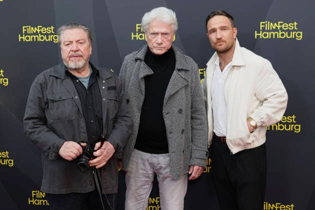 Armin Rohde, Jürgen Prochnow, and Frederick Lau at the premiere of the ZDF film *Nachtschicht: Sterben verboten* at the 34th Filmfest Hamburg 2026 at Cinemaxx Dammtor in Hamburg, September 25, 2026 Foto:xgbrcix xFuturexImagex nachtschicht_6910
