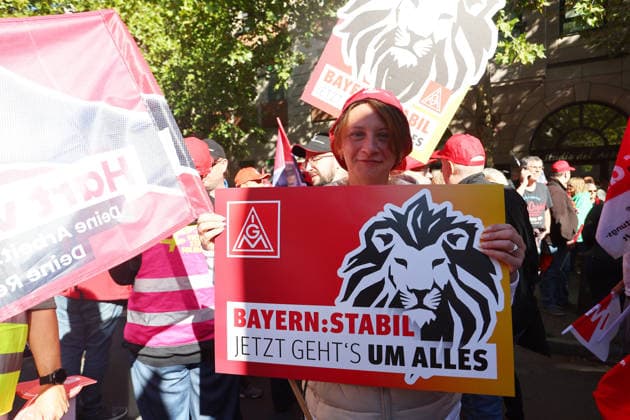 Politics, Demonstration against the labor reform in Germany Demonstration against the labor reform in Nuremberg , Bayern , Germany . September 26th, 2026 Photo by Davide Elias Copyright: xDavidexEliasx