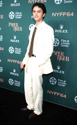 New York September 25, 2026. Gavin Goudey attend 64th New York Film Festival - NYFF64, Open Night premiere of Paper Tiger at Alice Tully Hall Lincoln Center in New York. September 25,2026. Copyright: xEWx