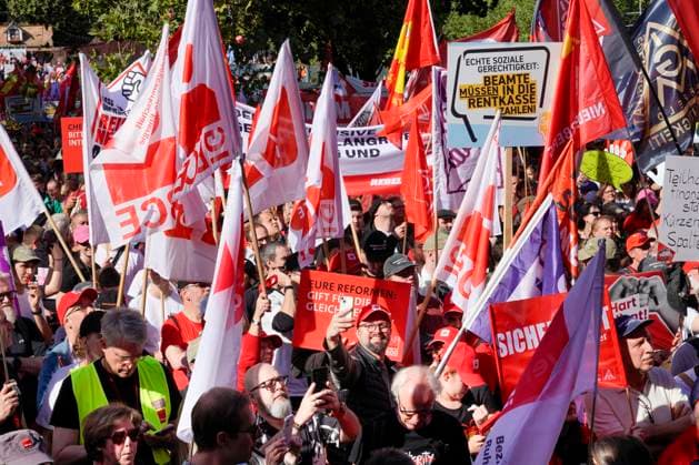DGB Day of Protest against the federal government’s proposed social reforms, photographed in Essen on September Copyright: epd-bild FriedrichxStark _FSA7683