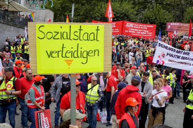 DGB Day of Protest against the federal government’s proposed social reforms, photographed in Essen on September Copyright: epd-bild FriedrichxStark _FSA7796