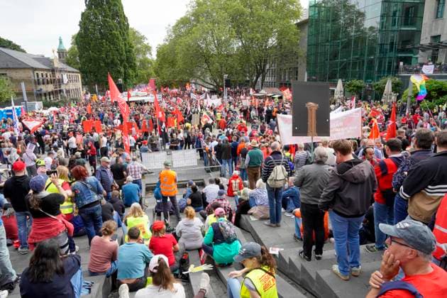 DGB Day of Protest against the federal government’s proposed social reforms, photographed in Essen on September Copyright: epd-bild FriedrichxStark _FSA7816