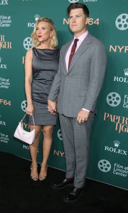 New York September 25, 2026. Scarlett Johansson and Colin Jost attend 64th New York Film Festival - NYFF64, Open Night premiere of Paper Tiger at Alice Tully Hall Lincoln Center in New York. September 25,2026. Copyright: xEWx