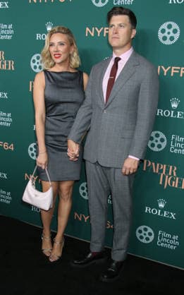 New York September 25, 2026. Scarlett Johansson and Colin Jost attend 64th New York Film Festival - NYFF64, Open Night premiere of Paper Tiger at Alice Tully Hall Lincoln Center in New York. September 25,2026. Copyright: xRWx