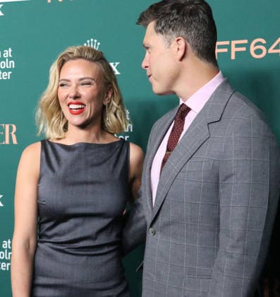 New York September 25, 2026. Scarlett Johansson and Colin Jost attend 64th New York Film Festival - NYFF64, Open Night premiere of Paper Tiger at Alice Tully Hall Lincoln Center in New York. September 25,2026. Copyright: xRWx