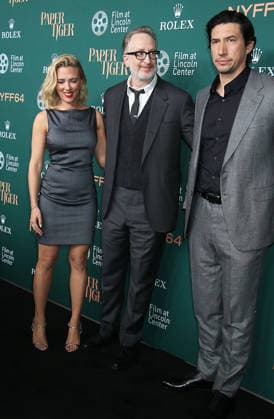 New York September 25, 2026. Scarlett Johanssonm, James Gray, Adam Driver attend 64th New York Film Festival - NYFF64, Open Night premiere of Paper Tiger at Alice Tully Hall Lincoln Center in New York. September 25,2026. Copyright: xEWx