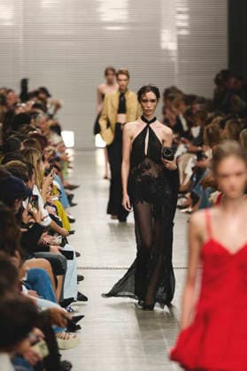 September 26, 2026, Milan, Italy, Italy: Models on the runway at the Ermanno Scervino fashion show in Milan, September 2026 Milan Italy  - ZUMAg279 20260926_zip_g279_074 Copyright: xAlessandroxGalatolix