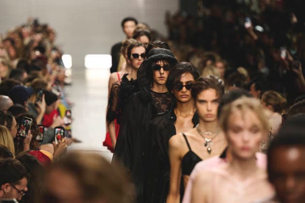 September 26, 2026, Milan, Italy, Italy: Models on the runway at the Ermanno Scervino fashion show in Milan, September 2026 Milan Italy  - ZUMAg279 20260926_zip_g279_076 Copyright: xAlessandroxGalatolix
