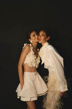 September 26, 2026, Milan, Italy, Italy: Backstage moments and portraits at the Ermanno Scervino fashion show in Milan, September 2026 Milan Italy  - ZUMAg279 20260926_zip_g279_091 Copyright: xAlessandroxGalatolix