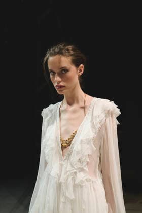 September 26, 2026, Milan, Italy, Italy: Backstage moments and portraits at the Ermanno Scervino fashion show in Milan, September 2026 Milan Italy  - ZUMAg279 20260926_zip_g279_105 Copyright: xAlessandroxGalatolix