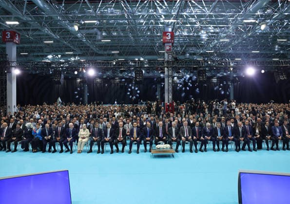 Turkish President Recep Tayyip Erdogan ISTANBUL, TURKIYE - SEPTEMBER 26: (----EDITORIAL USE ONLY - MANDATORY CREDIT - TURKISH PRESIDENCY MURAT KULA HANDOUT - NO MARKETING NO ADVERTISING CAMPAIGNS - DISTRIBUTED AS A SERVICE TO CLIENTS----) Turkish President Recep Tayyip Erdogan attends the closing program of the 21st MUSIAD Expo International Trade Fair and the 29th International Business Forum at the Istanbul Expo Center in Istanbul, Turkiye, on September 26, 2026. TUR Presidency Murat Kula Handout Anadolu Istanbul Turkey. Editorial use only. Please get in touch for any other usage.  Copyright: x2026xAnadoluxTURxPresidencyx xMuratxKulax xHandoutx