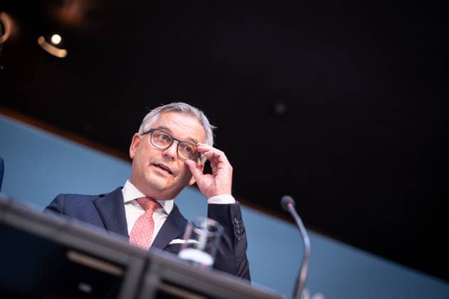Magnus Brunner, EU Commissioner for Home Affairs and Migration, ÖVP, former Federal Minister of Finance of Austria 2nd Munich Migration Meeting: Meeting of European Ministers on the Implementation of the Migration Policy Shift, Munich, Bavaria, Germany, Hotel Bayerischer Hof