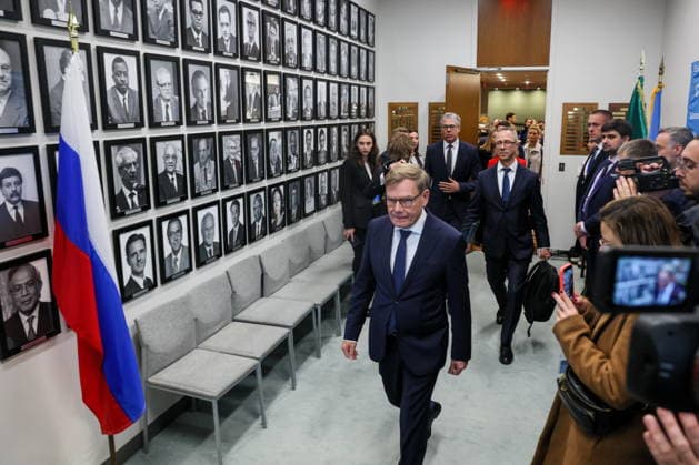 USA, NEW YORK New York City - SEPTEMBER 26, 2026: Germany s Foreign Minister Johann Wadephul (L front) is seen before a meeting with Russia s Foreign Minister Lavrov (not pictured) on the sidelines of the 2026 High-level Week as part of the 81st session of the UN General Assembly New York City USA  - ZUMAt113 20260926_zaa_t113_235 Copyright: xAlexanderxShcherbakx