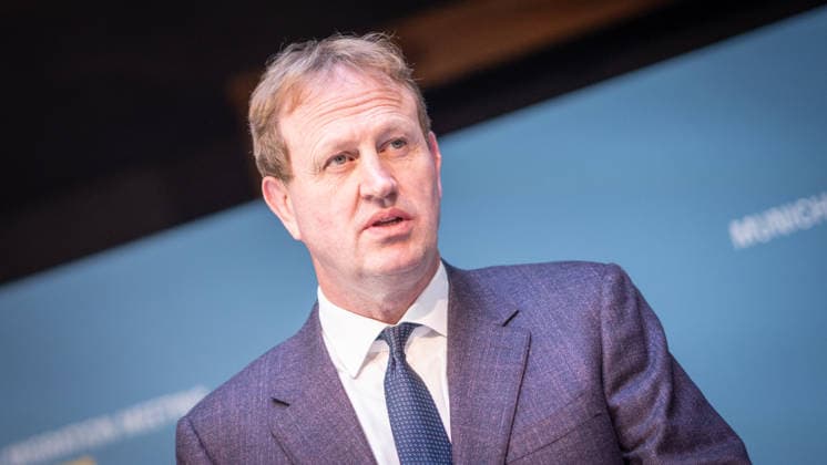 Jim O’Callaghan, Minister of the Interior of the Republic of Ireland and EU Council Presidency 2nd Munich Migration Meeting: Meeting of European Ministers on the Implementation of the Migration Policy Shift, Munich, Bavaria, Germany, Hotel Bayerischer Hof