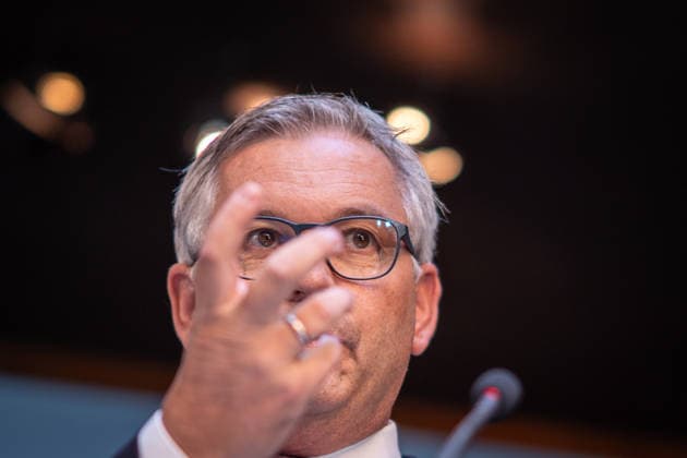 Magnus Brunner, EU Commissioner for Home Affairs and Migration, ÖVP, former Federal Minister of Finance of Austria 2nd Munich Migration Meeting: Meeting of European Ministers on the Implementation of the Migration Policy Shift, Munich, Bavaria, Germany, Hotel Bayerischer Hof