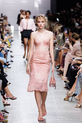 IPA89005288 - Milan, Milan Women™s Fashion Week Spring Summer 2027 - Women™s Fashion, Spring Summer 2027 - Ermanno Scervino fashion show - pictured on the runway: a model.  Copyright: xCinziaxCamelax xx IPA89005288