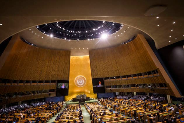 German Foreign Minister Johann Wadephul during his speech before the UN General Assembly in New York, September 26, 2026, at UN Headquarters. Photographed on behalf of the Federal Foreign Office, New York, New York Copyright: xDominikxButzmannx