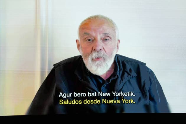 Closing Ceremony of the San Sebastián Film Festival Director Mike Leigh accepted the Golden Shell via video during the closing ceremony of the San Sebastián Film Festival at the Victoria Eugenia Theater on September 26, 2026, in San Sebastián, Guipúzcoa, Basque Country, Spain. The festival held its 74th edition from September 18 to 26, 2026. This year, it screened a total of 263 films from 47 countries, and it also marked José Luis Rebordinos’s final edition as director, after 16 years at the helm of the festival. SEPTEMBER 26, 2026 Spain Copyright: xUnanuex 7803048