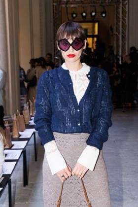 IPA89010821 - Milan, Milan Women™s Fashion Week Spring Summer 2027 - Women™s Fashion, Spring Summer 2027 - Marco Rambaldi™s fashion show - guests - Pictured: a guest  Copyright: xCinziaxCamelax xx IPA89010821