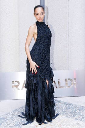 IPA89010832 - Milan, Milan Women™s Fashion Week Spring Summer 2027 - Women™s Fashion, Spring Summer 2027 - Marco Rambaldi™s fashion show - guests - Pictured: a guest  Copyright: xCinziaxCamelax xx IPA89010832