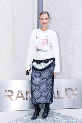 IPA89010845 - Milan, Milan Women™s Fashion Week Spring Summer 2027 - Women™s Fashion, Spring Summer 2027 - Marco Rambaldi™s fashion show - guests - Pictured: a guest  Copyright: xCinziaxCamelax xx IPA89010845