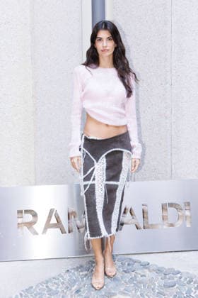 IPA89010860 - Milan, Milan Women™s Fashion Week Spring Summer 2027 - Women™s Fashion, Spring Summer 2027 - Marco Rambaldi™s fashion show - guests - Pictured: a guest  Copyright: xCinziaxCamelax xx IPA89010860