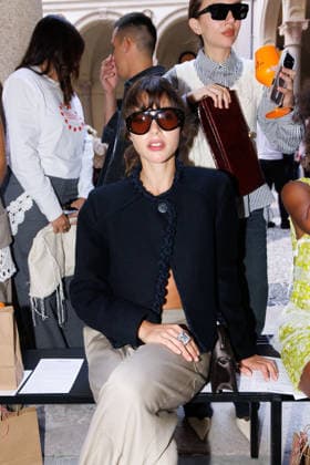 IPA89010916 - Milan, Milan Women™s Fashion Week Spring Summer 2027 - Women™s Fashion, Spring Summer 2027 - Marco Rambaldi™s fashion show - guests - Pictured: a guest  Copyright: xCinziaxCamelax xx IPA89010916