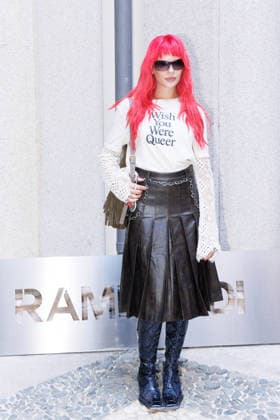 IPA89010841 - Milan, Milan Women™s Fashion Week Spring Summer 2027 - Women™s Fashion, Spring Summer 2027 - Marco Rambaldi™s fashion show - guests - Pictured: a guest  Copyright: xCinziaxCamelax xx IPA89010841