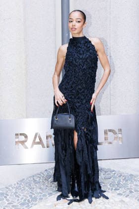 IPA89010833 - Milan, Milan Women™s Fashion Week Spring Summer 2027 - Women™s Fashion, Spring Summer 2027 - Marco Rambaldi™s fashion show - guests - Pictured: a guest  Copyright: xCinziaxCamelax xx IPA89010833