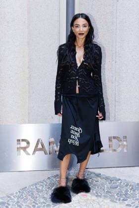 IPA89010887 - Milan, Milan Women™s Fashion Week Spring Summer 2027 - Women™s Fashion, Spring Summer 2027 - Marco Rambaldi™s fashion show - guests - Pictured: a guest  Copyright: xCinziaxCamelax xx IPA89010887