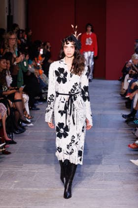 IPA89012783 - Milan, Milan Women™s Fashion Week Spring Summer 2027 - Women™s Fashion, Spring Summer 2027 - Marco Rambaldi™s fashion show - pictured on the runway: Model  Copyright: xCinziaxCamelax xx IPA89012783
