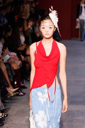 IPA89012792 - Milan, Milan Women™s Fashion Week Spring Summer 2027 - Women™s Fashion, Spring Summer 2027 - Marco Rambaldi fashion show - model on the runway in the photo: Model  Copyright: xCinziaxCamelax xx IPA89012792