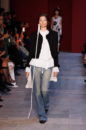 IPA89012795 - Milan, Milan Women™s Fashion Week Spring Summer 2027 - Women™s Fashion, Spring Summer 2027 - Marco Rambaldi™s fashion show - pictured on the runway: Model  Copyright: xCinziaxCamelax xx IPA89012795