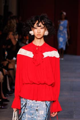 IPA89012812 - Milan, Milan Women™s Fashion Week Spring Summer 2027 - Women™s Fashion, Spring Summer 2027 - Marco Rambaldi™s fashion show - pictured on the runway: Model  Copyright: xCinziaxCamelax xx IPA89012812
